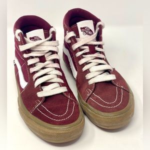 Mens Vans Skate Sk8-Hi Skate Shoes Port Royale/Gum #VN0A5FCCK10 Sz 5